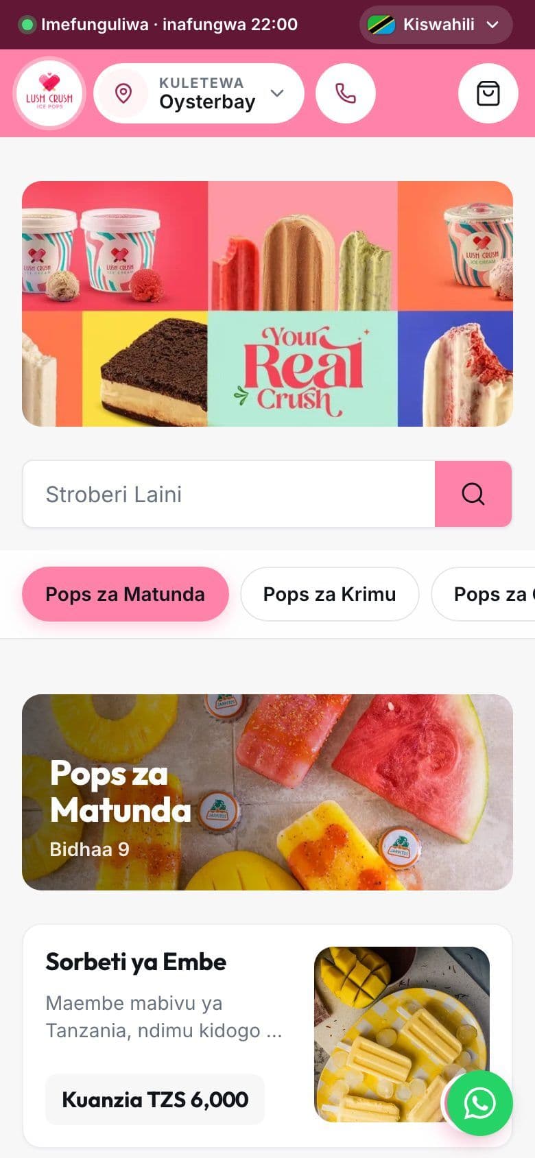 Duka la mtandaoni la duka hilohilo kwenye simu